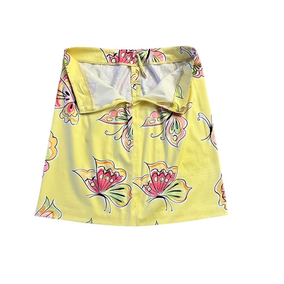 Yellow Skirt with Colorful Butterfly print perfect for Easter, spring and Summer - Picture 5 of 7